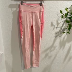 Outdoor voices techsweat core 7/8 pink multi leggings XS
